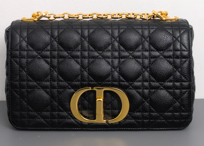 Torebka Dior Caro medium black/gold 2022 PERFECT