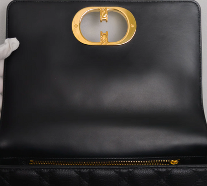 Torebka Dior Caro medium black/gold 2022 PERFECT