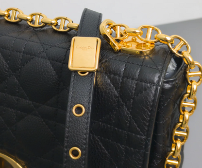 Torebka Dior Caro medium black/gold 2022 PERFECT