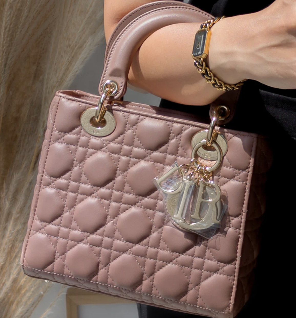 Torebka Lady Dior small blaush pink/light gold hdw NEW 2021