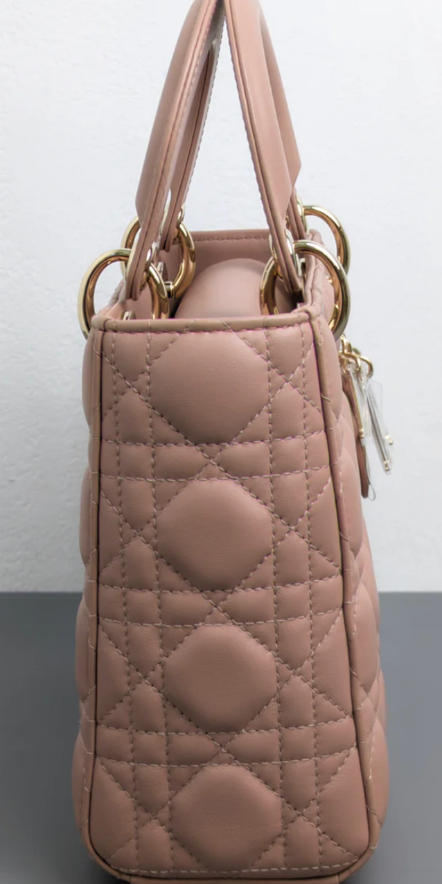 Torebka Lady Dior small blaush pink/light gold hdw NEW 2021