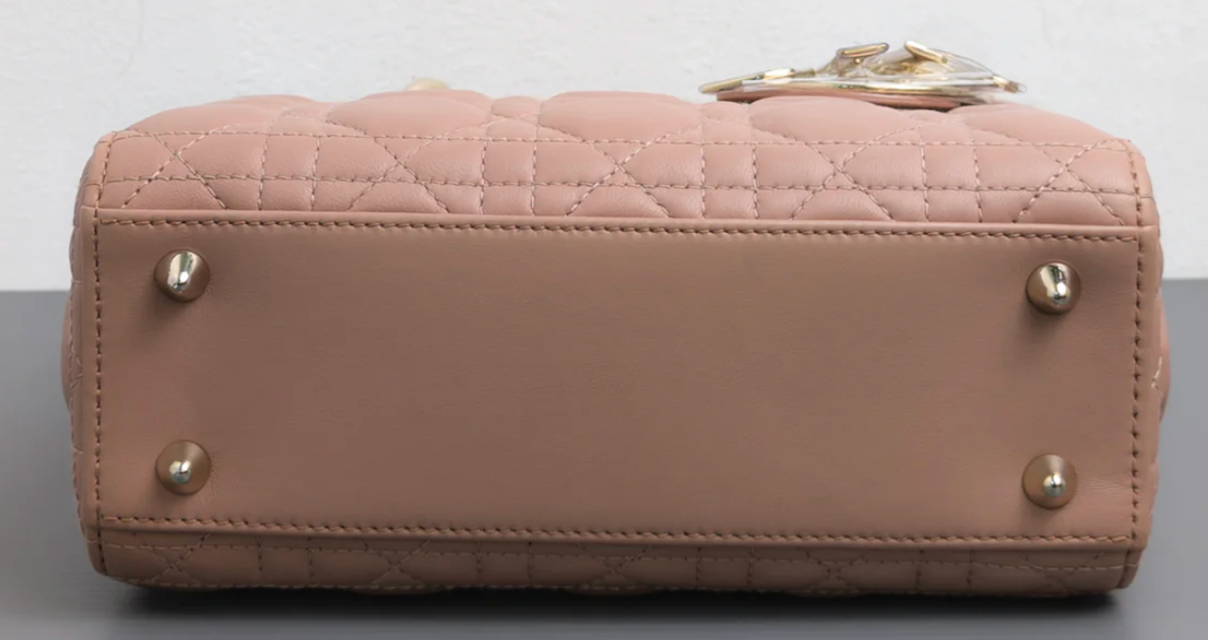 Torebka Lady Dior small blaush pink/light gold hdw NEW 2021