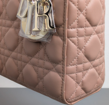 Torebka Lady Dior small blaush pink/light gold hdw NEW 2021