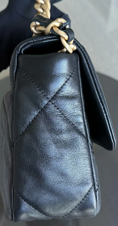 Torebka Chanel 19 small black/gold z rachunkiem