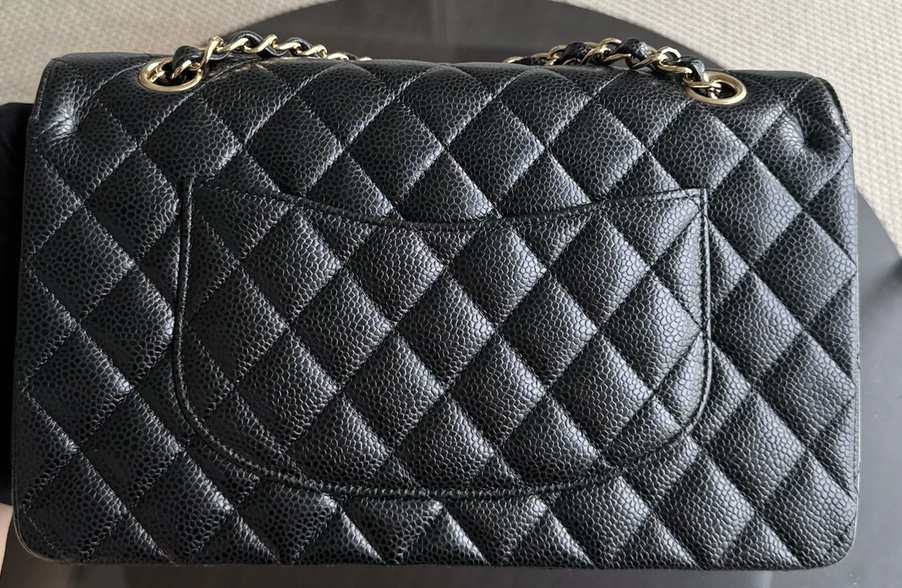 Torebka Chanel classic flap medium black caviar/gold hdw 2018r. NOWA