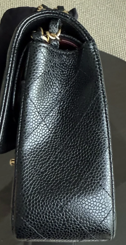 Torebka Chanel classic flap medium black caviar/gold hdw 2018r. NOWA