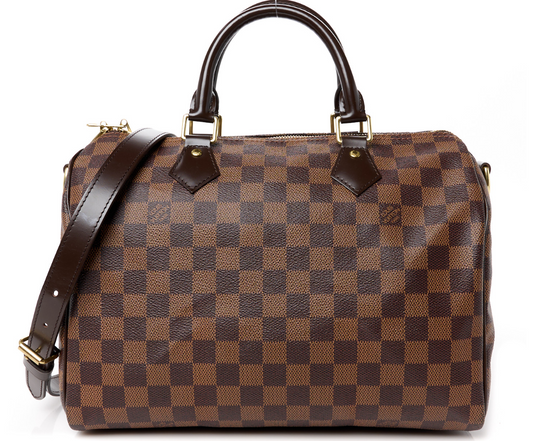 Torebka Louis Vuitton Speedy 30 Bandouliere damiere ebene