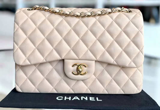 Torebka Chanel jumbo beige/gold 2014