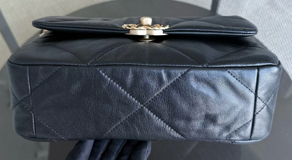 Torebka Chanel 19 small goatskin black multicolored 2020 FULL SET