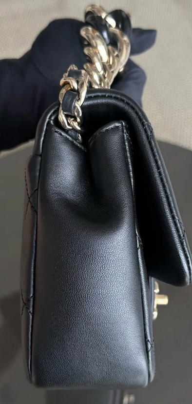Torebka Chanel Resin Chain Seasonal Flap black lambskin/gold medium like NEW 2020