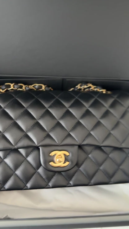 Torebka Chanel Classic double flap lambskin medium LIKE NEW