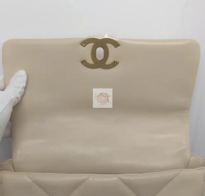 Torebka Chanel 19 small beż jak nowa 2021r