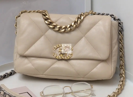 Torebka Chanel 19 small beż jak nowa 2021r