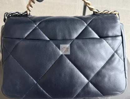 Torebka Chanel 19 small dark navy/gold hdw 2021 z rachunkiem