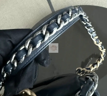 Torebka Chanel 19 small dark navy/gold hdw 2021 z rachunkiem