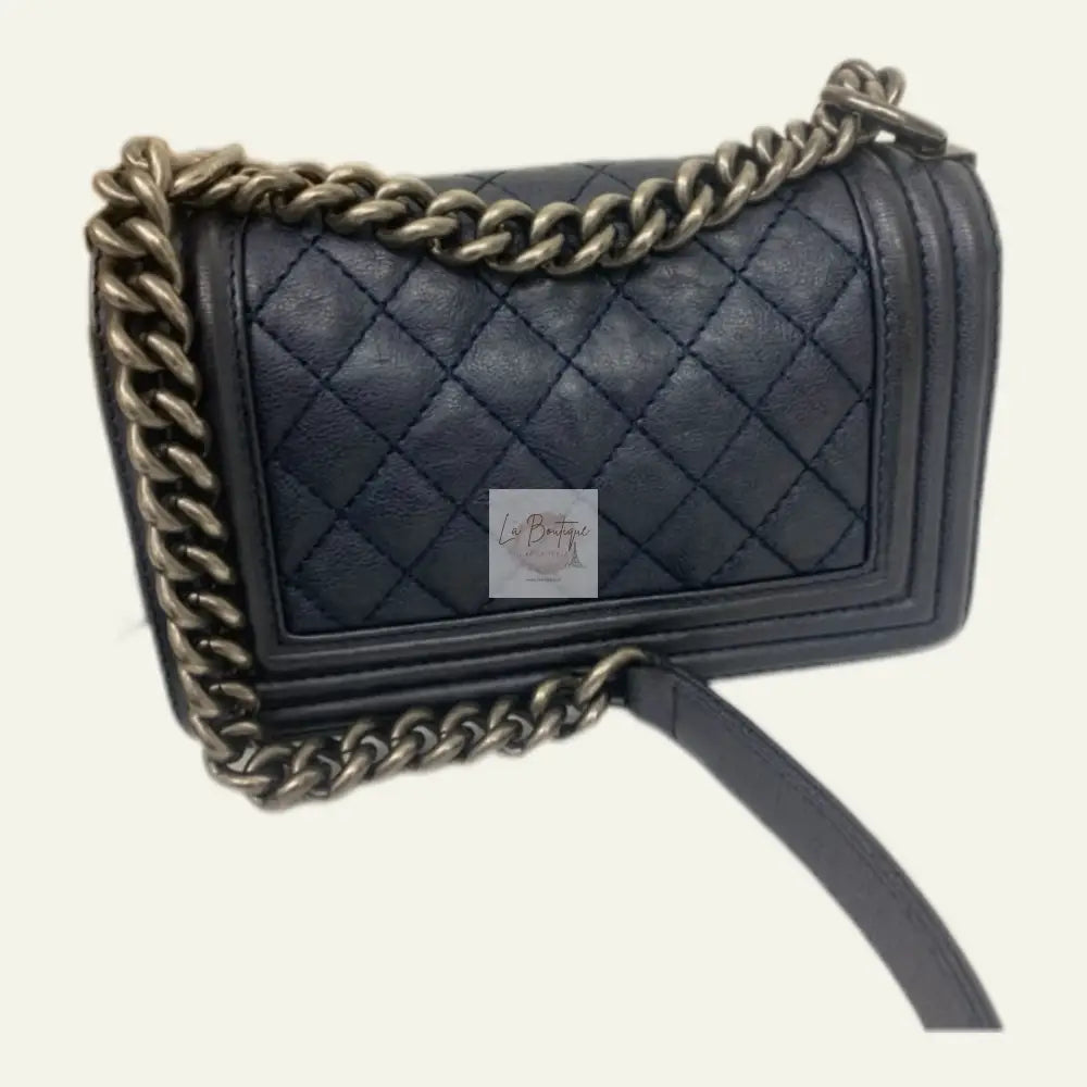 Torebka Chanel Boy Small Granat Seria 18