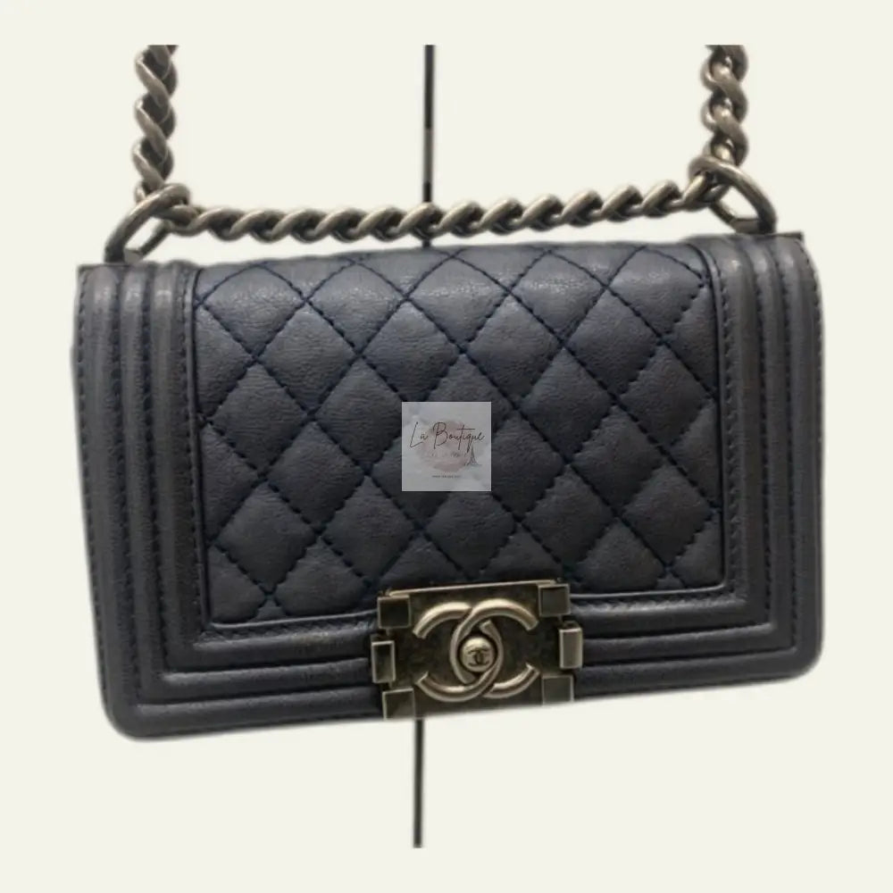 Torebka Chanel Boy Small Granat Seria 18