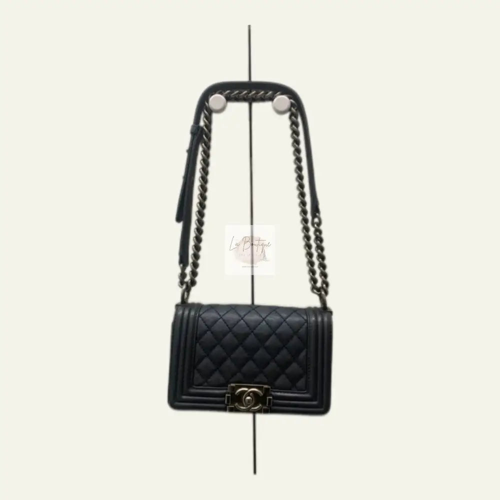 Torebka Chanel Boy Small Granat Seria 18