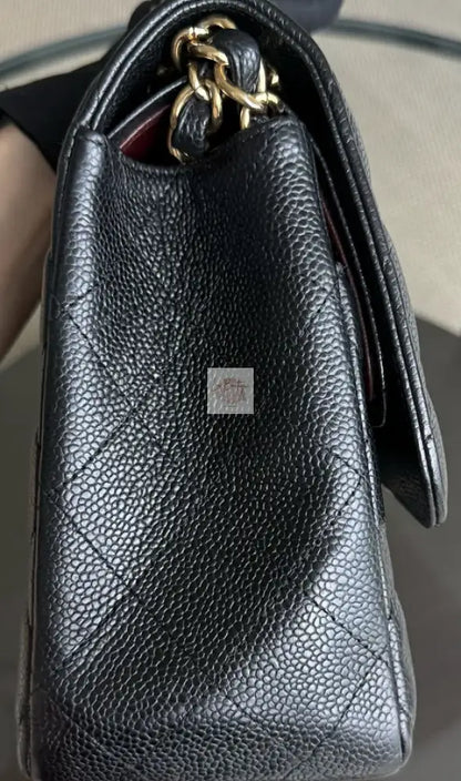 Torebka Chanel classic double flap jumbo black/gold hdw caviar
