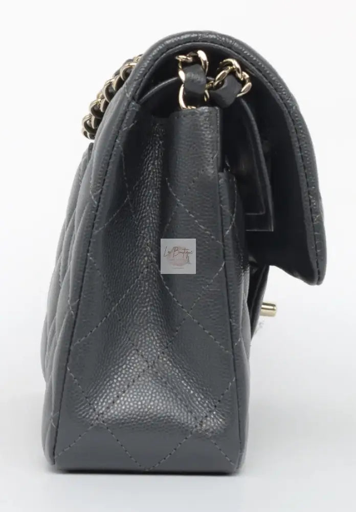 Torebka Chanel classic double flap small dark grey NOWA