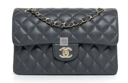 Torebka Chanel classic double flap small dark grey NOWA