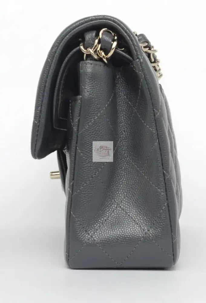Torebka Chanel classic double flap small dark grey NOWA