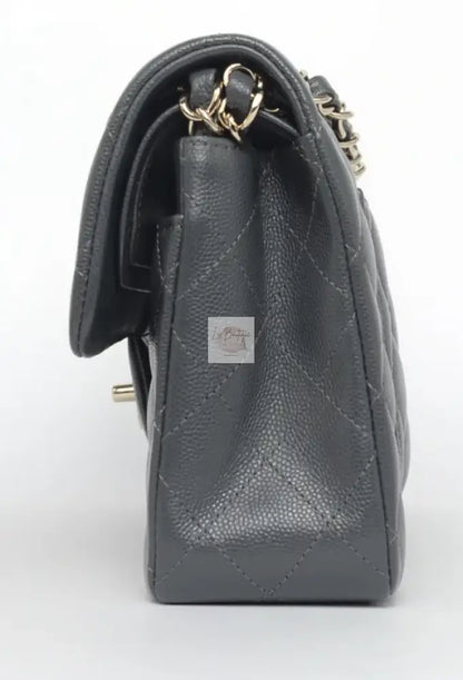 Torebka Chanel classic double flap small dark grey NOWA