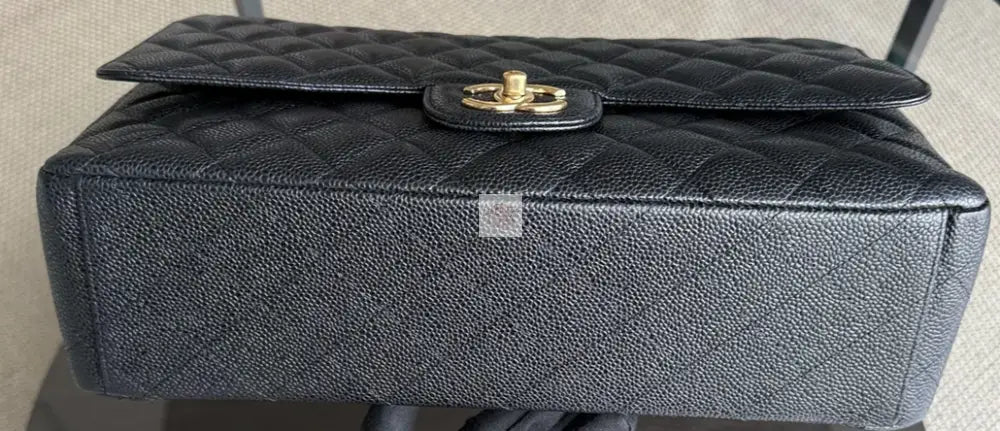 Torebka Chanel classic duoble flap maxi czarna/gold hdw