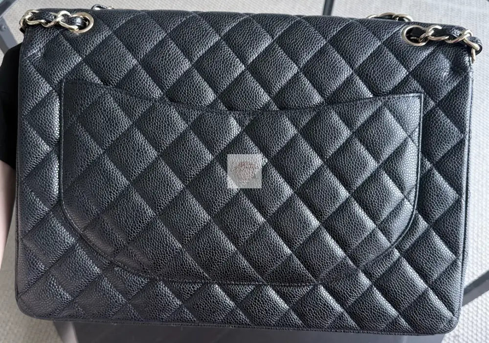 Torebka Chanel classic duoble flap maxi czarna/gold hdw