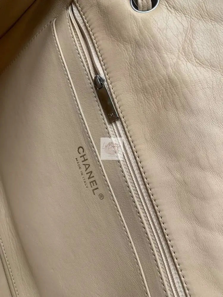 Torebka Chanel Classic Flap Lambskin Seria 12 Beige Jumbo