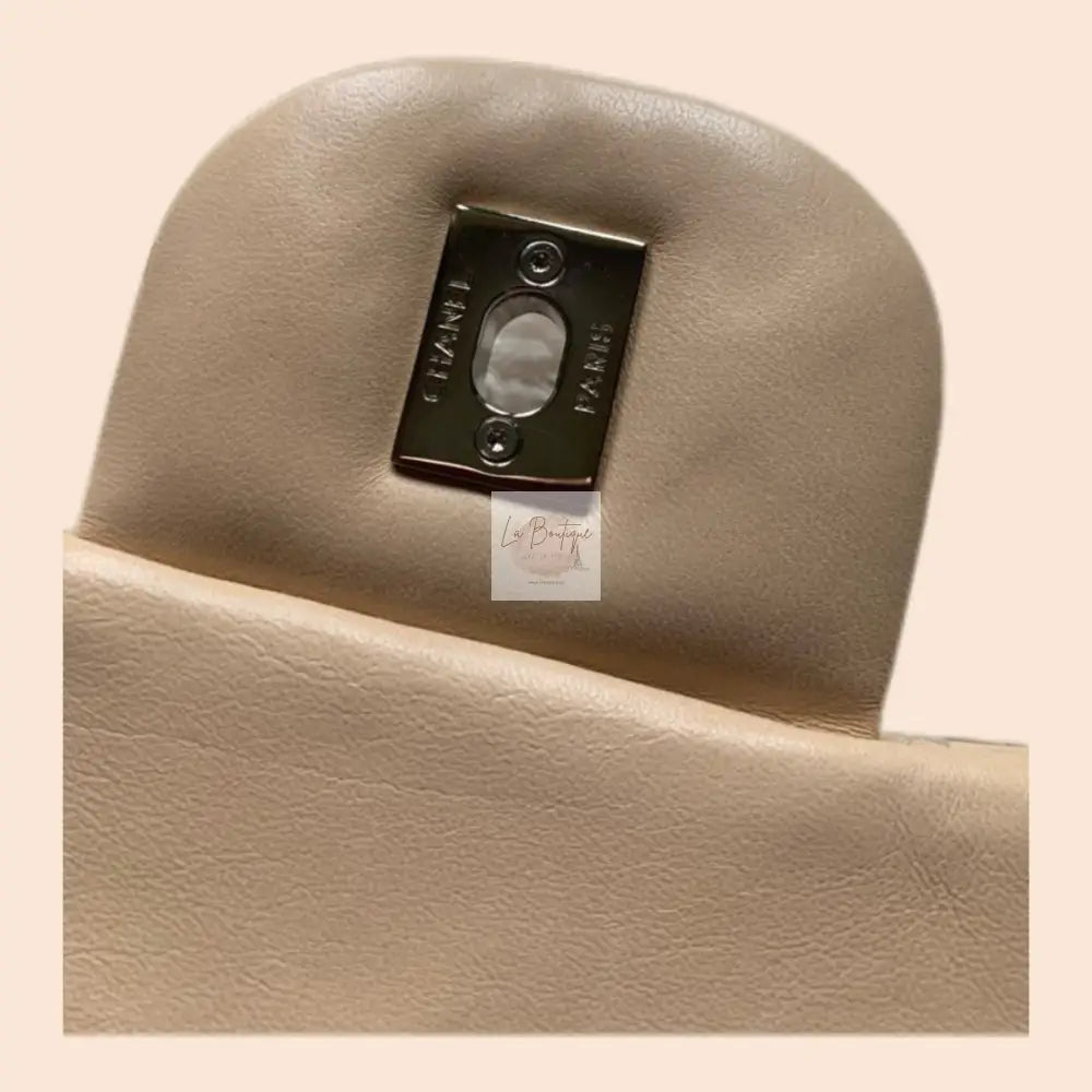 Torebka Chanel Classic Flap Lambskin Seria 12 Beige Jumbo