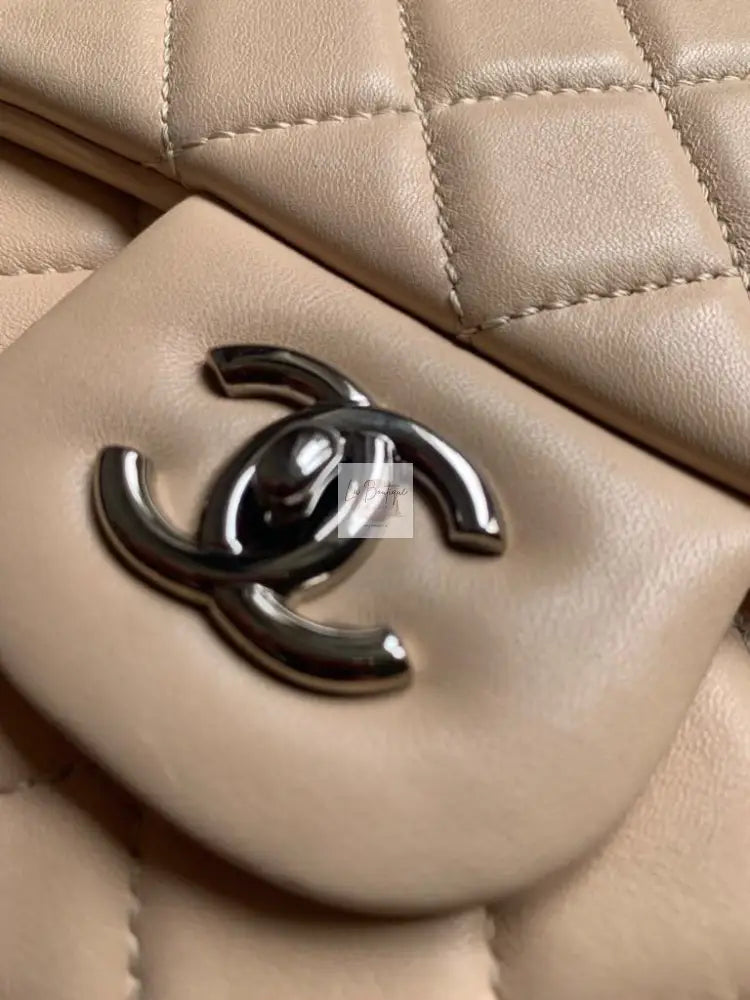 Torebka Chanel Classic Flap Lambskin Seria 12 Beige Jumbo