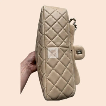 Torebka Chanel Classic Flap Lambskin Seria 12 Beige Jumbo