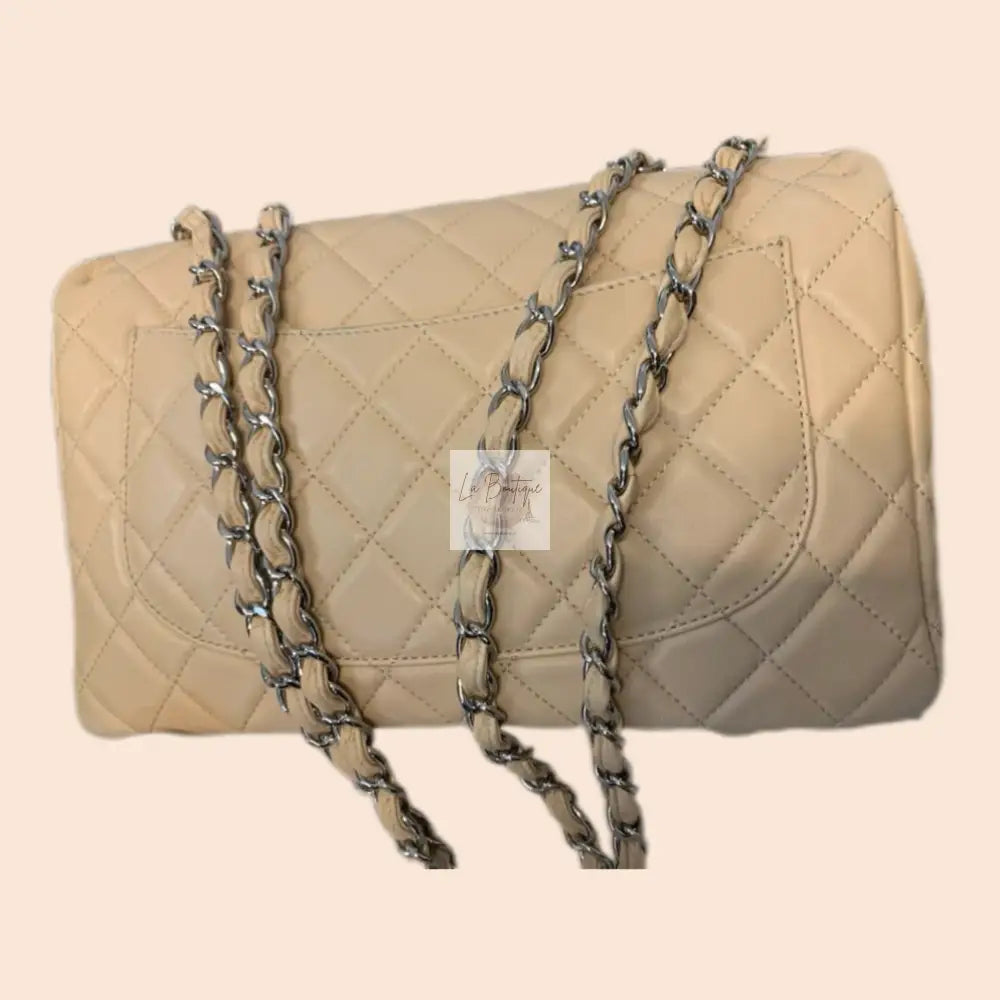 Torebka Chanel Classic Flap Lambskin Seria 12 Beige Jumbo