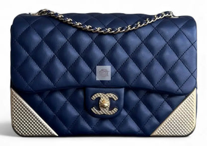 Torebka Chanel Classic flap Rock The Corner medium dark blue seria 24