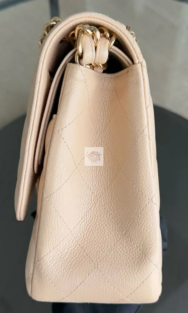 Torebka Chanel classic jumbo beige caviar/gold 2011r.