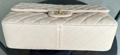Torebka Chanel Classic Jumbo beige single flap