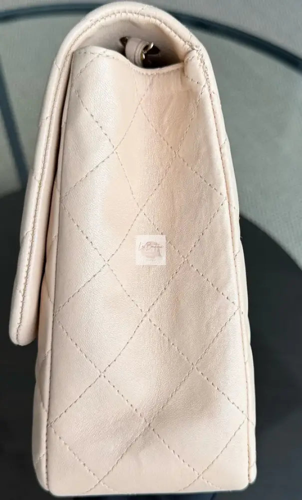 Torebka Chanel Classic Jumbo beige single flap