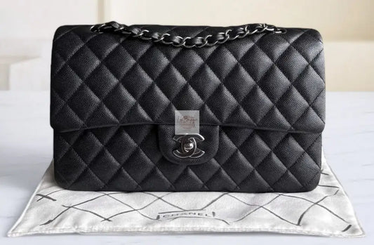 Torebka Chanel classic medium caviar black/silver NOWA 2018r.