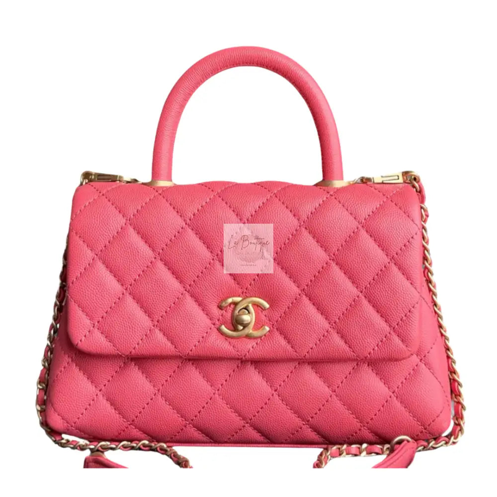 Torebka Chanel Coco Small Koralowy Róż