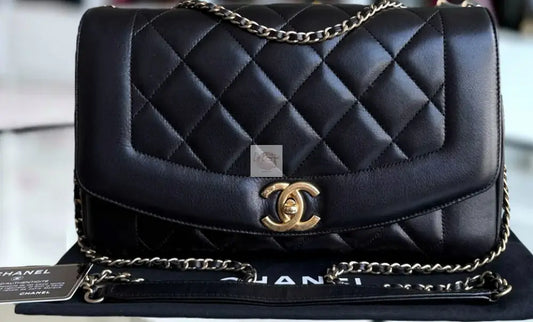 Torebka Chanel Diana Reissue 2015 medium czarna