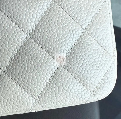 Torebka Chanel medium classic caviar beige/gold