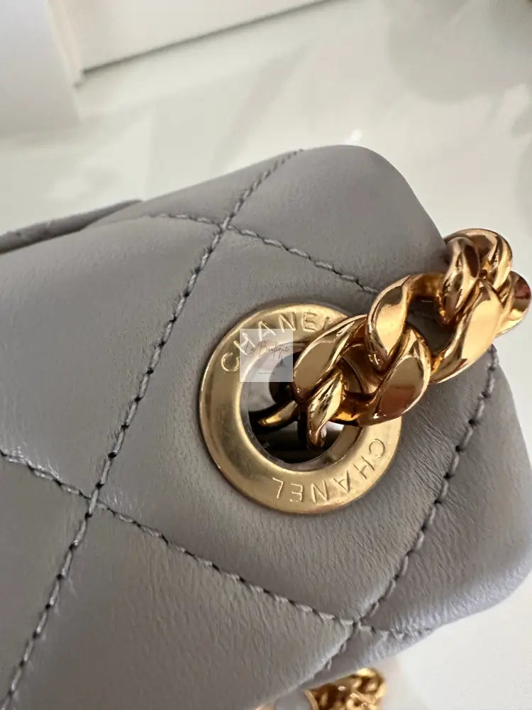Torebka Chanel Mini Rectangular 22B Grey Lambskin Nowa