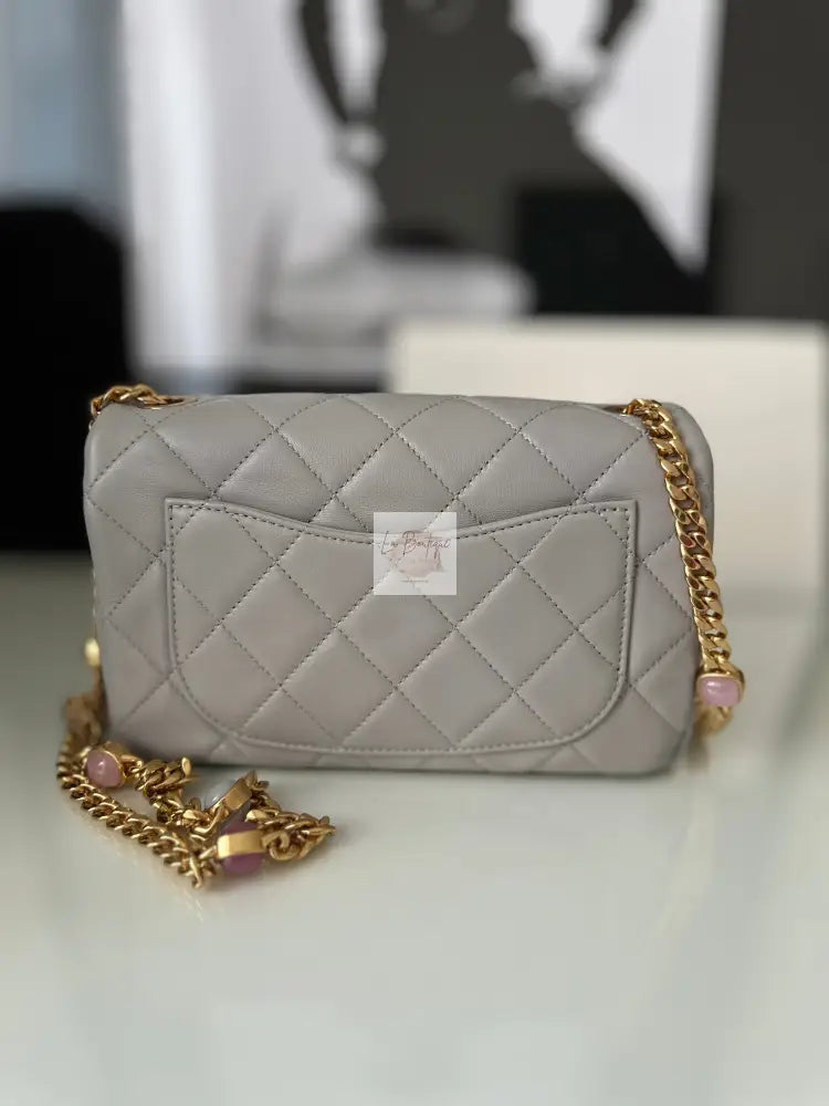Torebka Chanel Mini Rectangular 22B Grey Lambskin Nowa