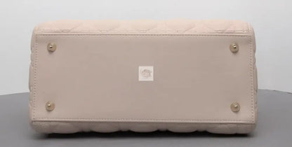 Torebka Dior Lady medium pudrowy róż jasno złoty hdw NOWA