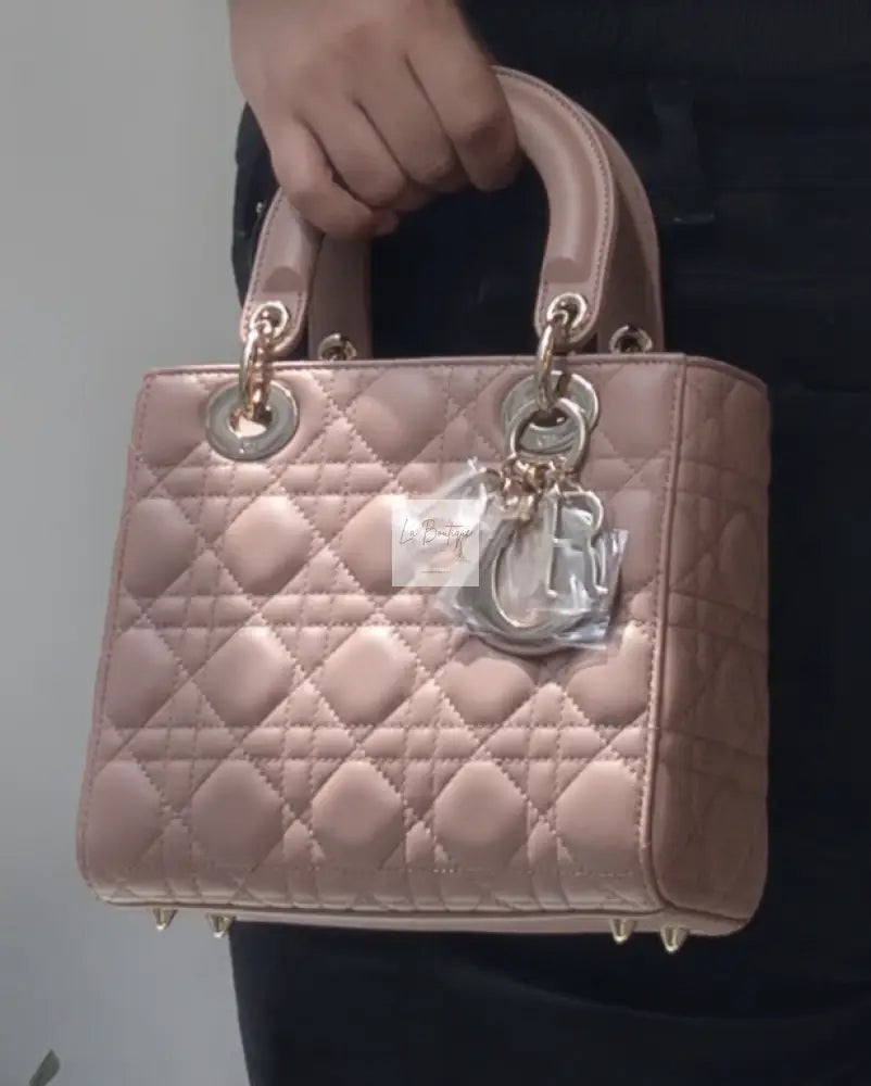 Torebka Dior Lady small pudrowy róż (blush pink) NOWA