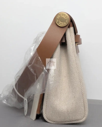 Torebka Hermes Her Bag 20 Ecru Beige/Fauve Gold Hardware nowa
