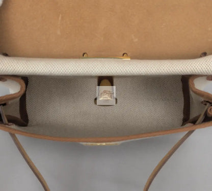 Torebka Hermes Her Bag 20 Ecru Beige/Fauve Gold Hardware nowa