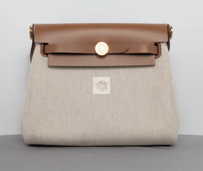 Torebka Hermes Her Bag 20 Ecru Beige/Fauve Gold Hardware nowa