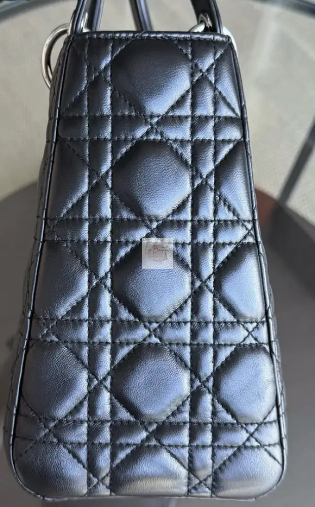 Torebka Lady Dior medium black/silver